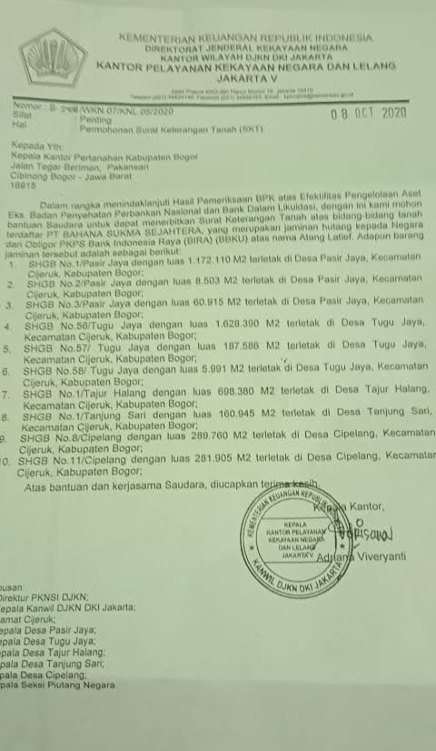 HPPMI Ingatkan Pemkab Bogor Hati-hati Perpanjang Izin PT BSS
